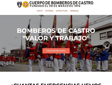 Tablet Screenshot of bomberoscastro.cl